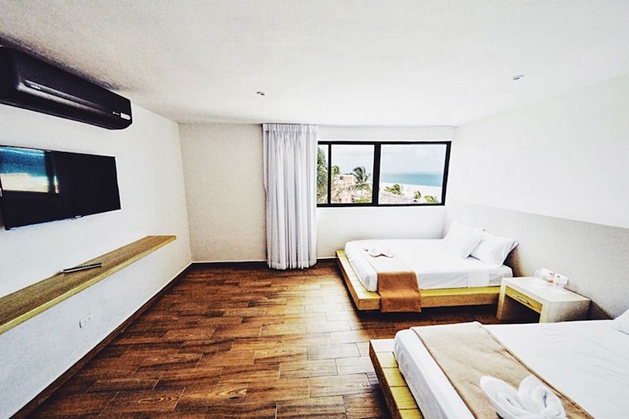 Cielo Beach Hotel Puerto Morelos 莫雷洛斯港 外观 照片