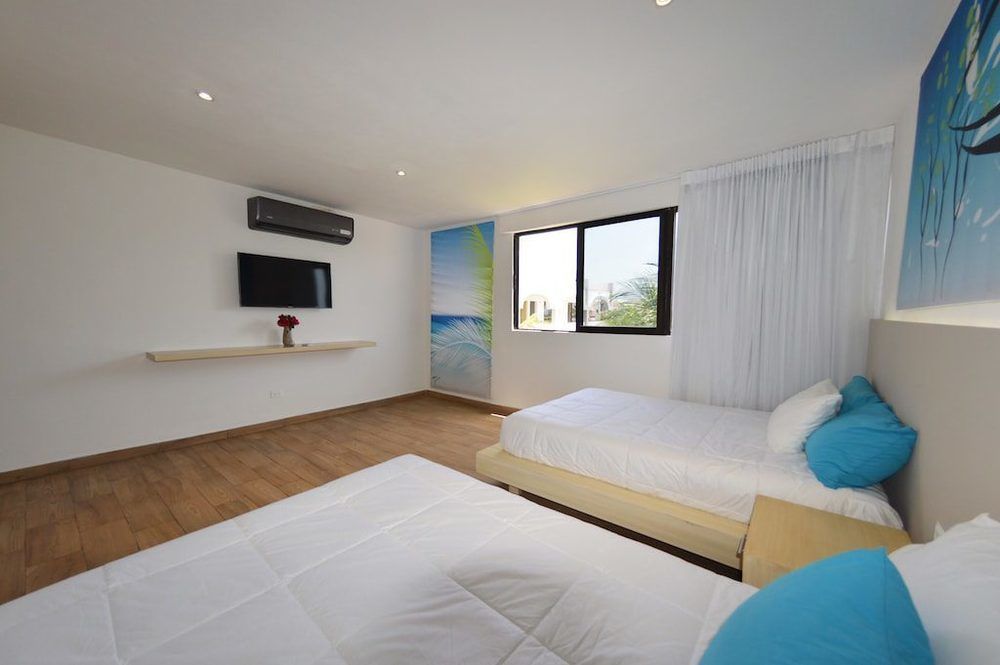 Cielo Beach Hotel Puerto Morelos 莫雷洛斯港 外观 照片