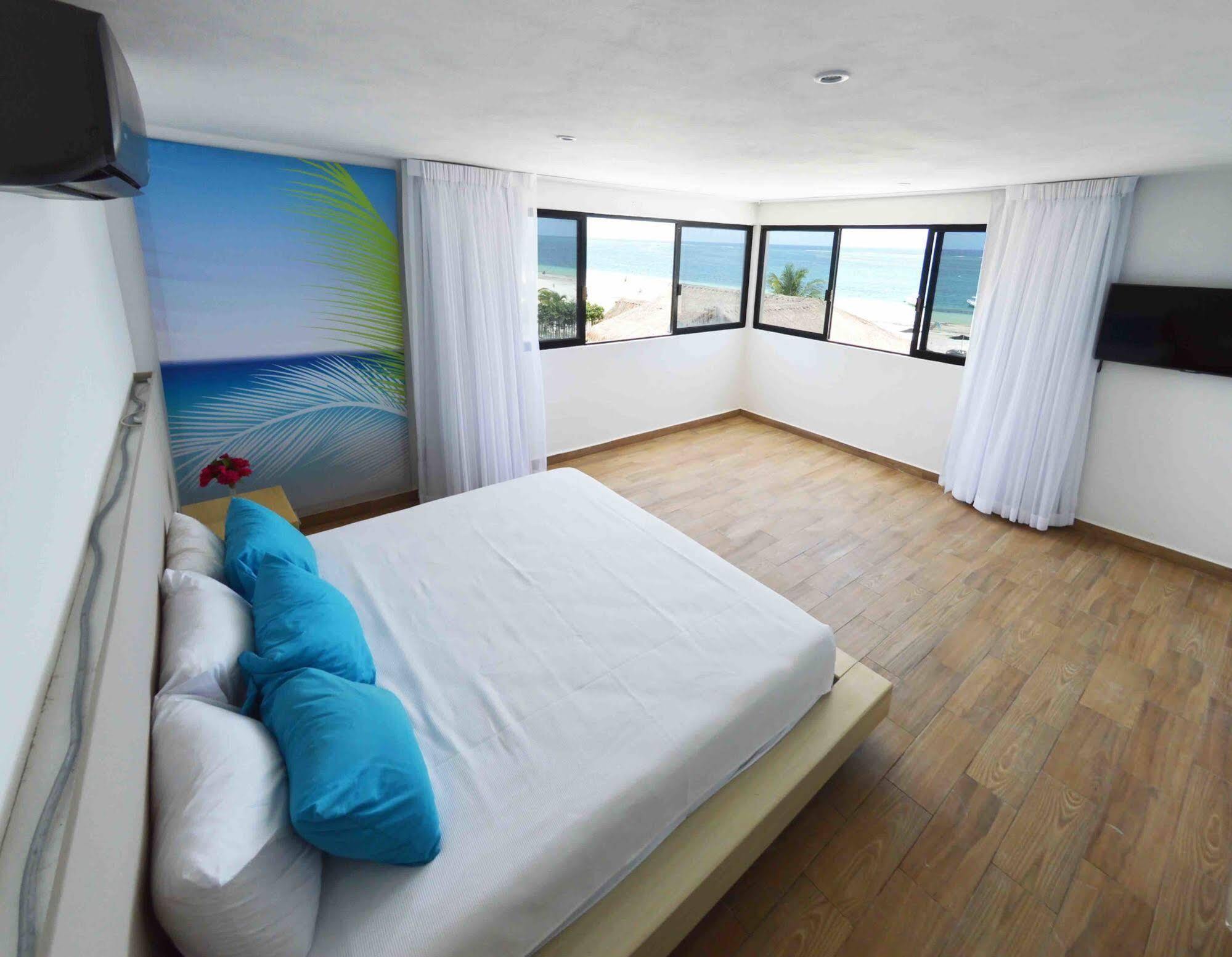 Cielo Beach Hotel Puerto Morelos 莫雷洛斯港 外观 照片