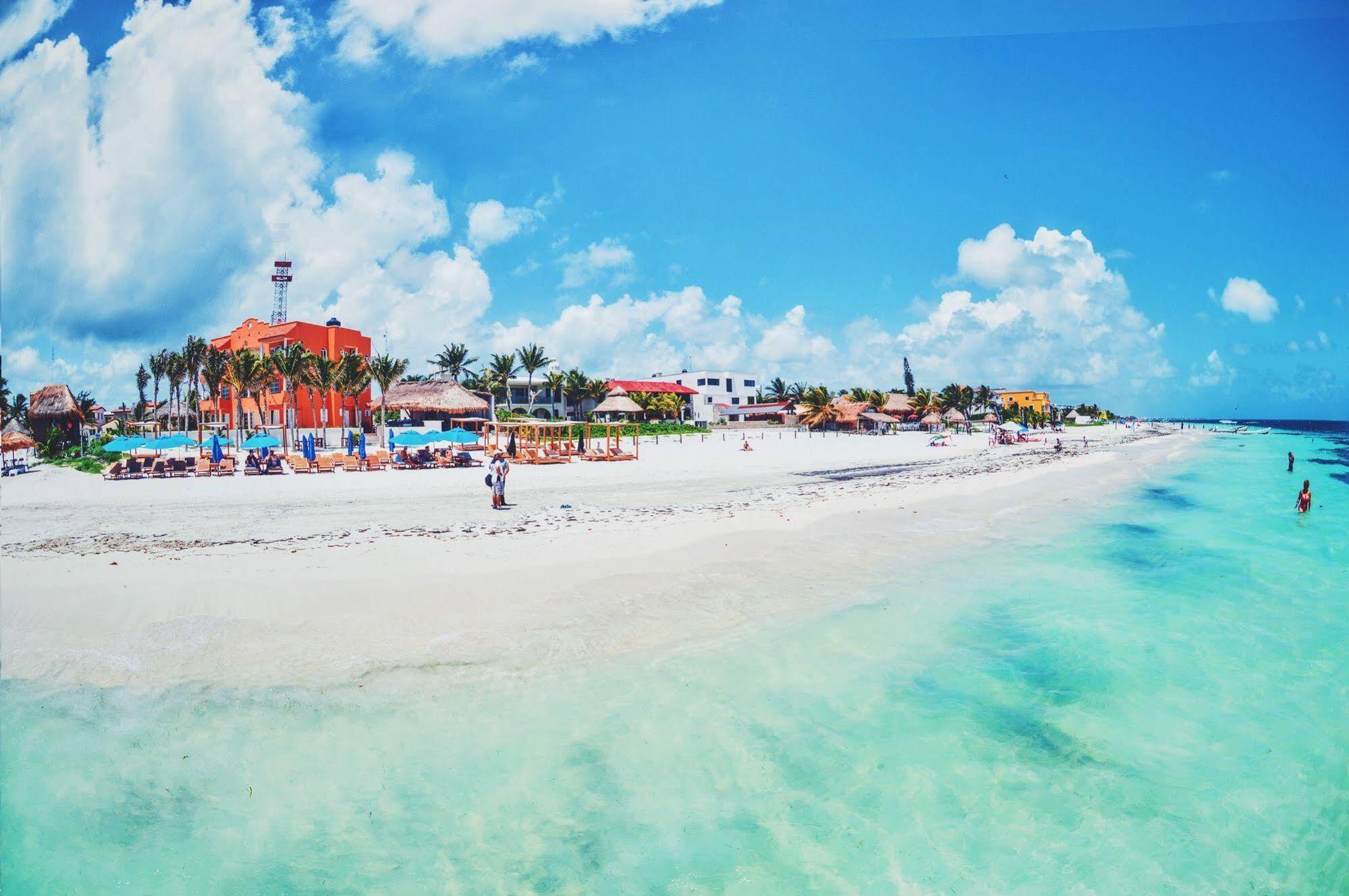 Cielo Beach Hotel Puerto Morelos 莫雷洛斯港 外观 照片
